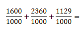 Adição de números decimais