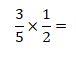 Multiplicação de números fraccionários