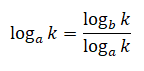 Mudança de base de logaritmos